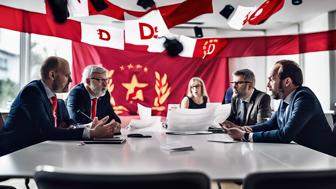 Politische Streitigkeiten: Sozialdemokraten vs. Union